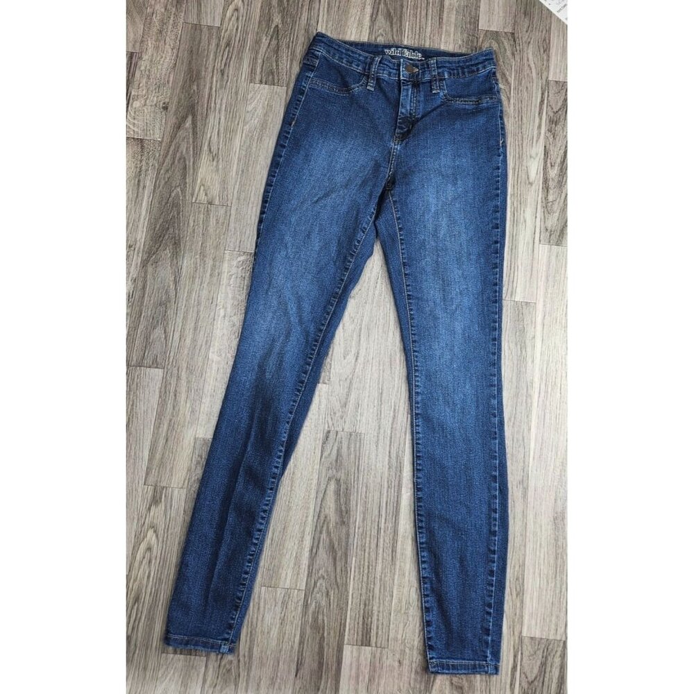 (3/$35) Wild Fable Womens‎ Size 2 / 26 Long High Rise Skinny Denim Blue Jeans